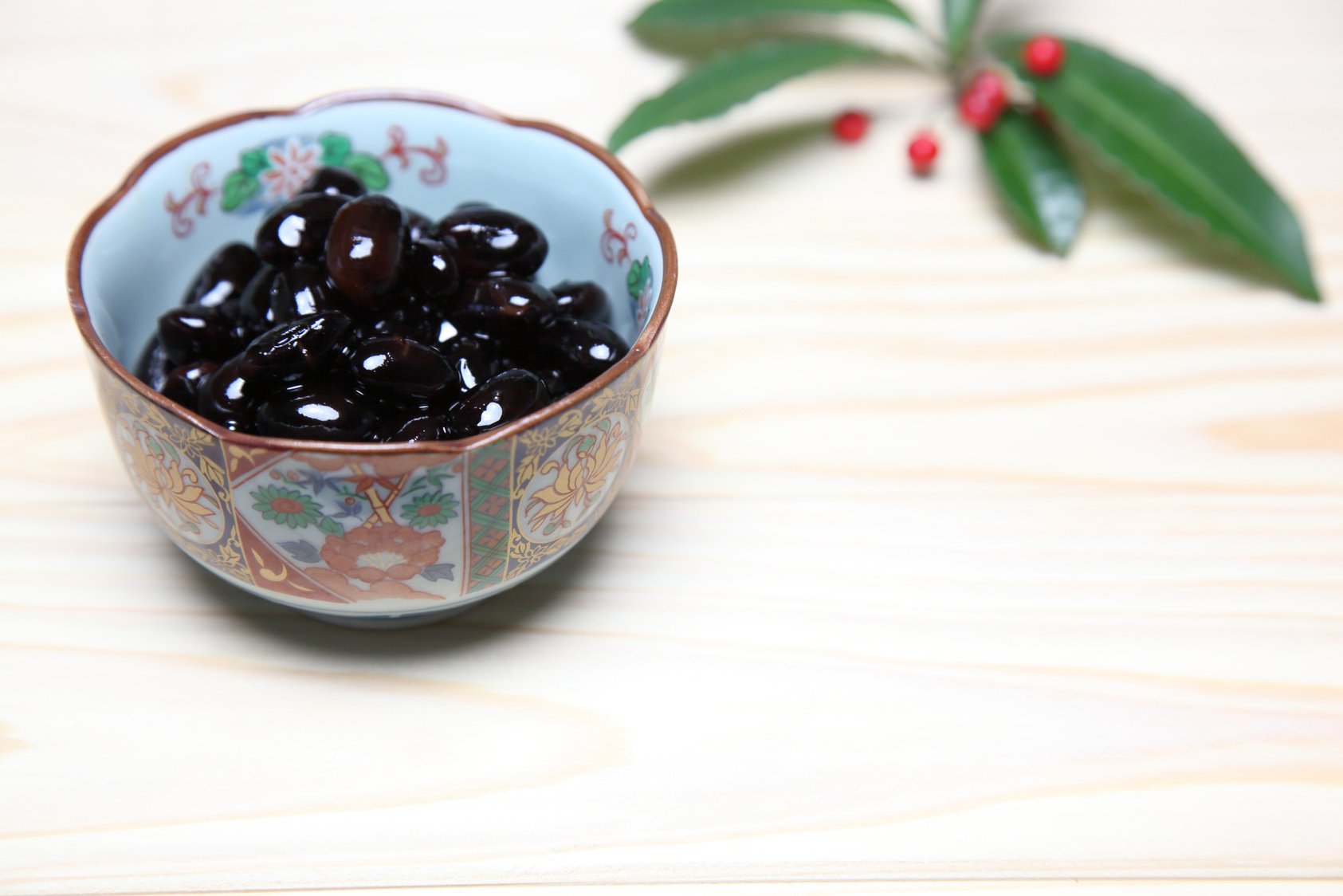 Boiled black beans in a bowl